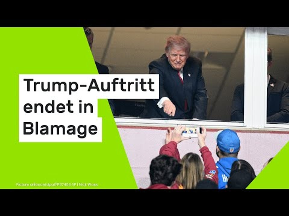 Donald Trump ausgebuht: NFL-Auftritt endet in Blamage