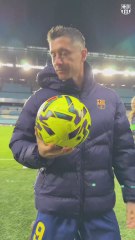 Lewandowski, un balón más para la colección tras su hat-trick