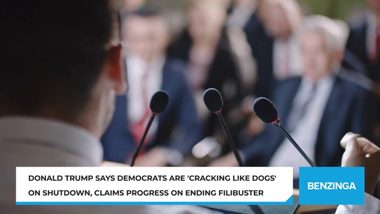 Donald Trump Says Democrats Are 'Cracking Like Dogs' on Shutdown, Claims Progress on Ending Filibuster