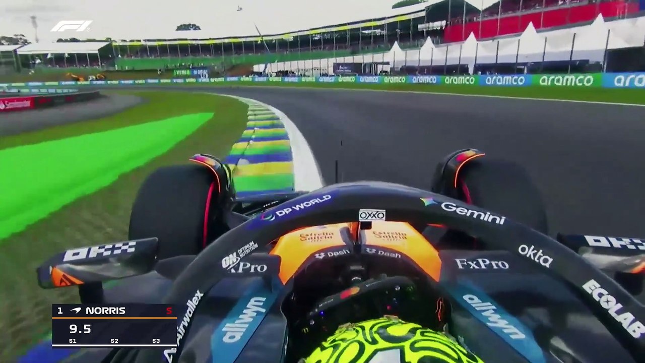 Lando Norris logró su sexta pole de la temporada en Interlagos