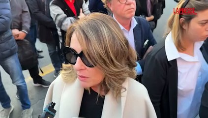 Vessicchio, la figlia Alessia ai funerali: "Non era solo nostro, era per tutti"