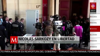 Nicolas Sarkozy queda en libertad bajo control judicial en Francia