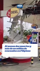 Al menos dos muertos y más de un millón de evacuados en Filipinas por el supertifón Fung-wong