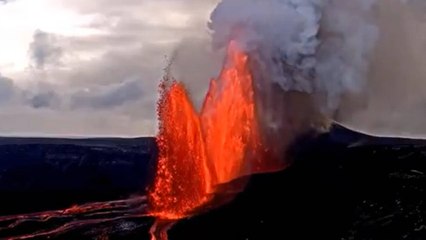 VIDEO | Uno de los volcanes más activos del mundo entró en erupción: así se vio la expulsión de lava