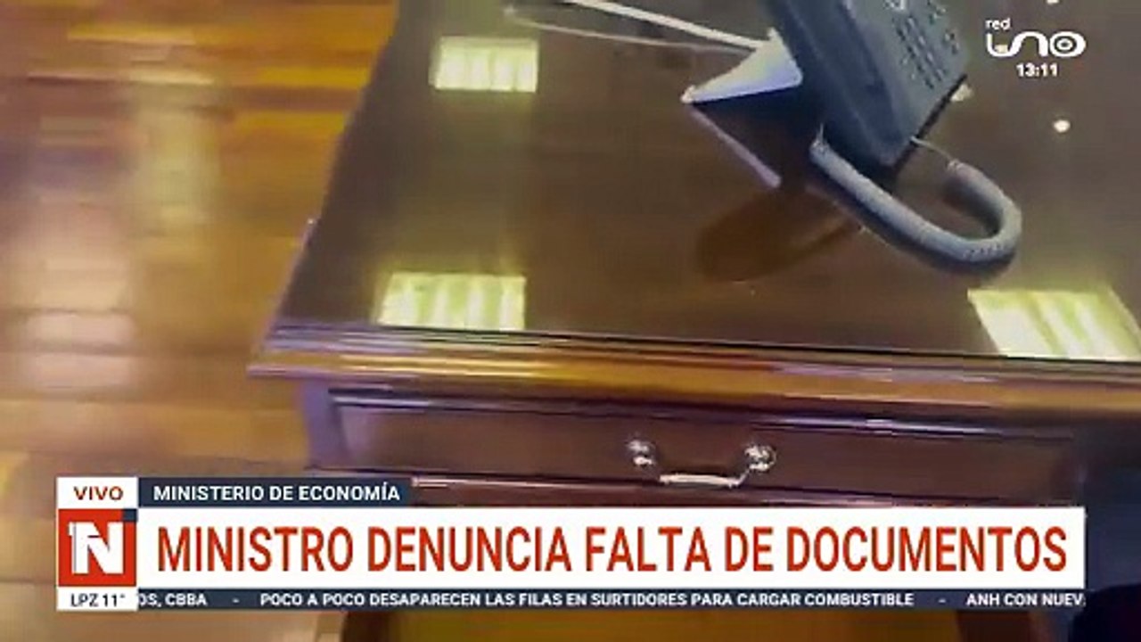 MINISTRO DENUNCIA FALTA DE DOCUMENTOS