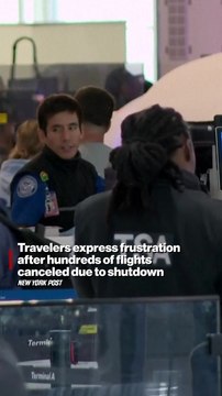 Travelers express frustration after hundreds of flights canceled due to shutdown