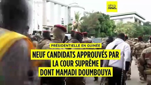 Présidentielle en Guinée : neuf candidats approuvés dont Mamadi Doumbouya