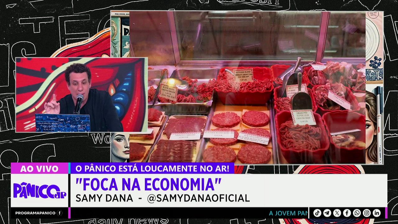 CARNE DE TRUMP OU ECONOMIA DO BRASIL: QUEM TÁ MAIS NA GELADEIRA? SAMY DANA MANDA A REAL