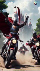 When knights ditch horses for HARLEY-DAVIDSONS 🏍️⚔️ Funny memes