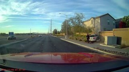 Car Crashes After Cutting Across Lanes