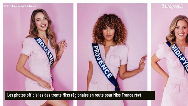 Les photos officielles des 30 candidates à Miss France 2026 enfin publiques, ambiance rétro avec une robe à plusieurs centaines d'euros