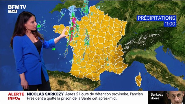 Virginie Hilssone - Météo BFM TV (10/11/2025) : Gros Coup de Douceur 🌡️ – Vers les 25°C au Pied des Pyrénées et Records Mensuels Probables ☀️