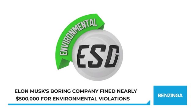 Elon Musk's Boring Company Fined Nearly $500,000 for Environmental Violations