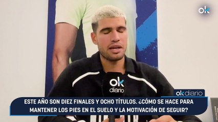 Carlos Alcaraz: "He encontrado el equilibrio entre rendir dentro de la pista y disfrutar fuera"
