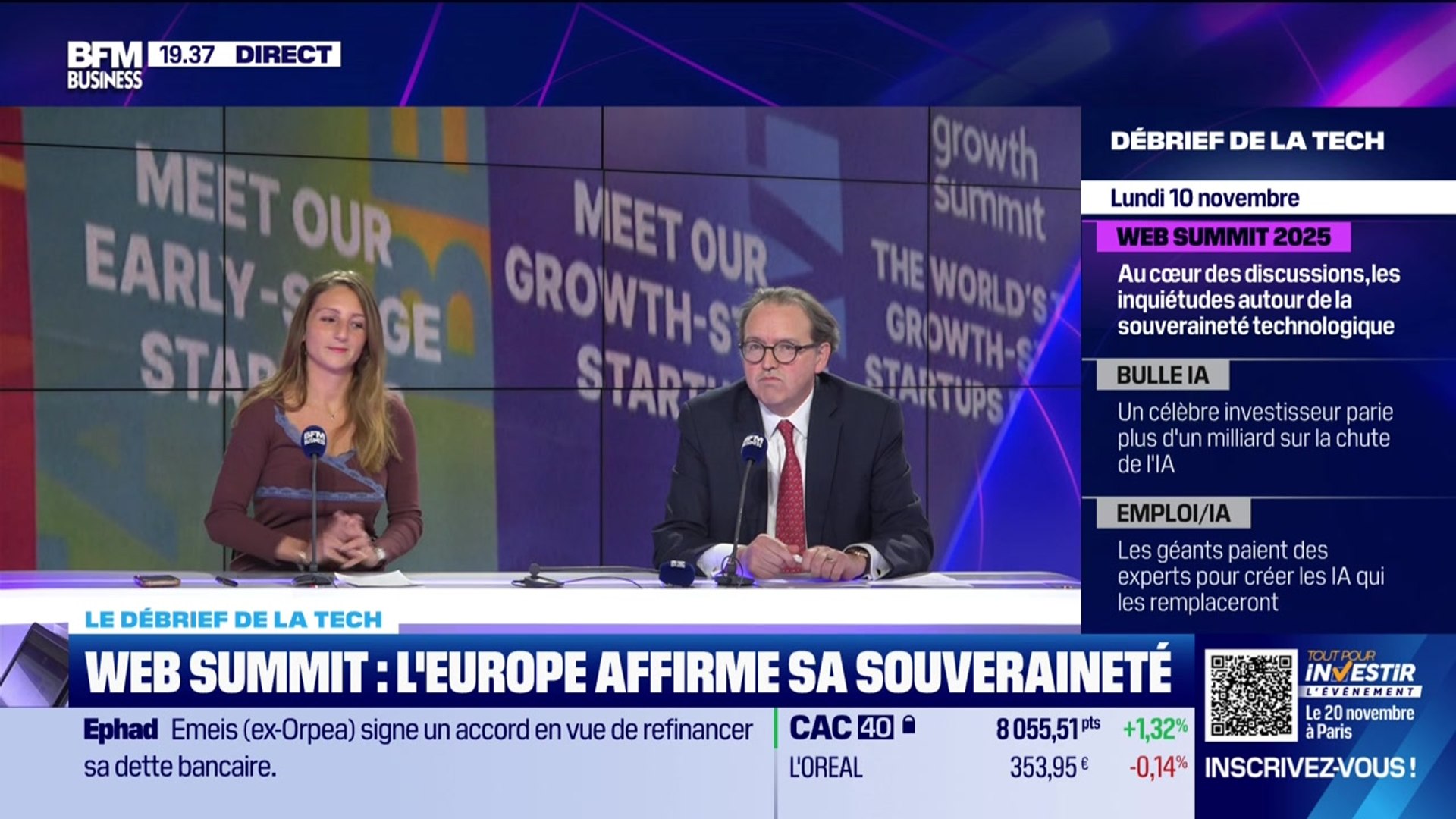 Web Summit : l'Europe affirme sa souveraineté - 10/11