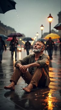 The Day Kindness Made a Difference for One Soul 🌧️💖 #shorts #motivation #ai #kindness