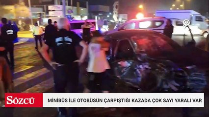 Tarsus’ta minibüs ve otomobil çarpıştı: 10 Kişi Yaralandı