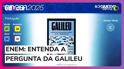 Enem 2025: Não entendeu a pergunta sobre a Galileu em Português? Professora explica