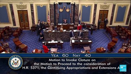 ¿Cerca del fin de cierre de Gobierno? Senado de EE. UU. aprueba terminar 'shutdown'