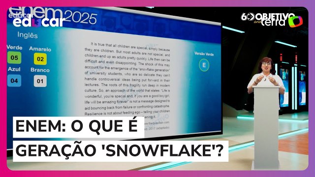 Enem 2025: o que quer dizer geração ‘snowflake’ que apareceu na prova de inglês?