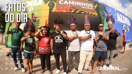 Ativistas realizam ato simbólico na abertura da COP 30 em Belém