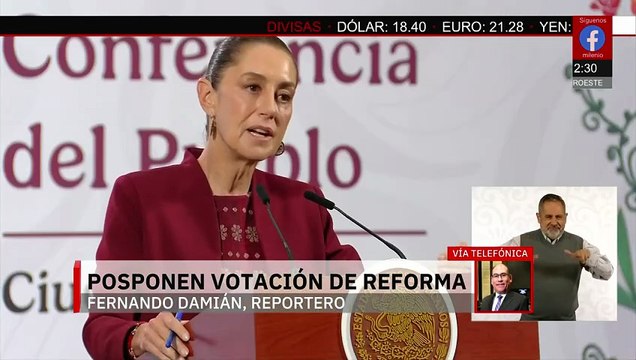 Diputados aplazan discusión sobre reforma de revocación de mandato