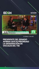 Presidente del Senado afirma que es prioridad  la designación de  vocales del TSE