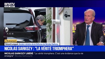 Nicolas Sarkozy libéré: "C'est un grand soulagement et la certitude de sa combativité pour faire valoir sa bonne foi", déclare Gérard Longuet, ancien ministre de la Défense de Nicolas Sarkozy