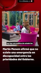 Martín Menem afirmó que no existe una emergencia en discapacidad entre las prioridades del Gobierno.
