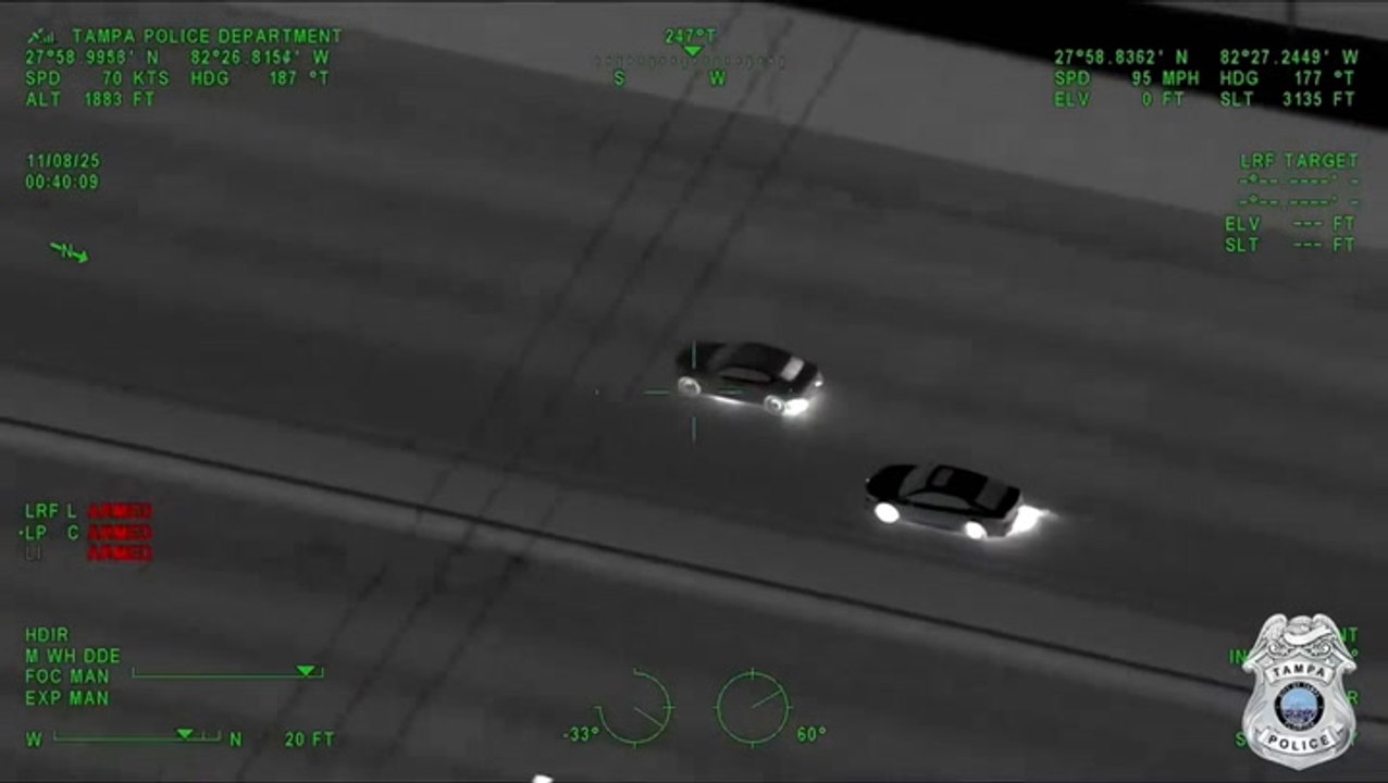 Video shows high-speed police chase before car crashes into crowd at Tampa bar, killing 4