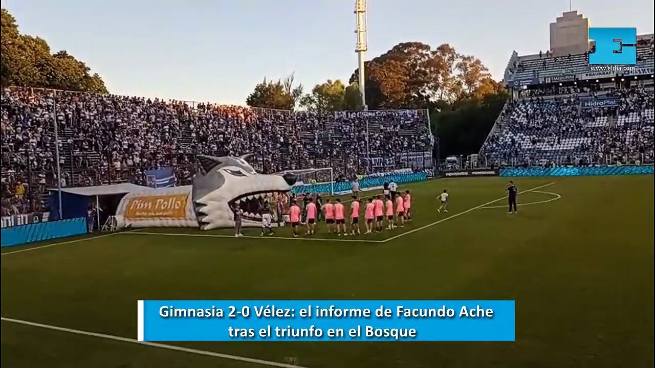 Gimnasia 2-0 Vélez: el informe de Facundo Aché tras la victoria en el Bosque