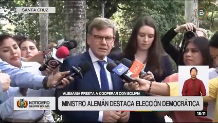Alemania resalta la elección democrática en Bolivia y ofrece cooperación