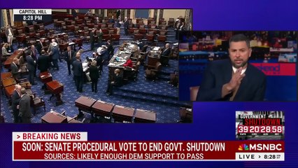 Senate begins procedural vote to end government shutdown