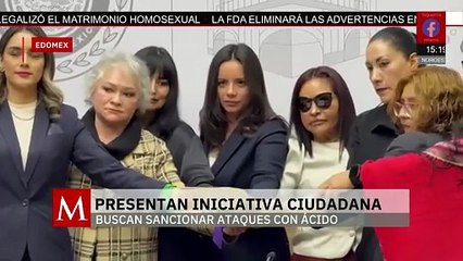 En el Estado de México, presentan iniciativa para tipificar los ataques con ácido