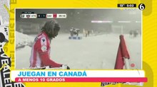 Juegan en Canadá a menos 10 grados
