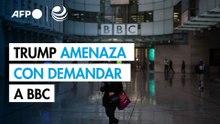 Trump amenaza a BBC con acción judicial tras montaje engañoso de uno de sus discursos