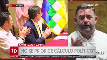 “No se debe priorizar cálculos políticos”, dice la CAO y pide priorizar la Bolivia productiva