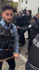 Anti-ICE protestors clash with Chicago police during tense standoff in Little Village