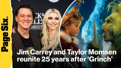 Jim Carrey and Taylor Momsen reunite 25 years after 'How the Grinch Stole Christmas'