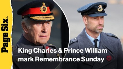 King Charles, Prince William and more mark Remembrance Sunday in London