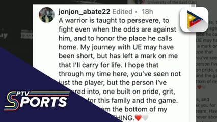 UE guard John Abate, hindi na makakalaro sa natitirang laban sa UAAP Season 88