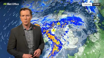 Met Office Tuesday Morning Weather Forecast 11/11/2025