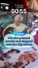 PM who penned novels and stepped onto the big screen