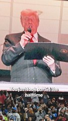 President Trump joins FOX broadcast booth during Commanders game