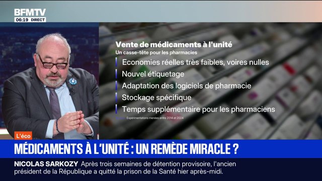 La Cour des comptes ne recommande pas la vente de médicaments à l'unité