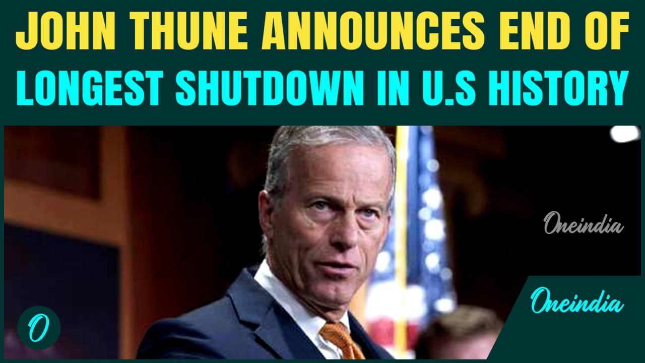 US Breaking: Senate Majority Leader John Thune DECLARES Victory After Longest U.S Shutdown Ends