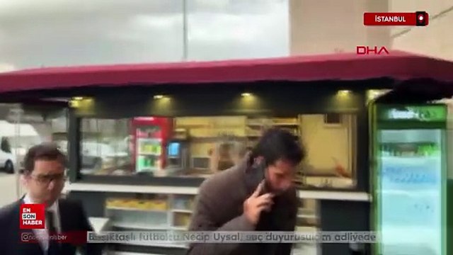 Necip Uysal, suç duyurusu için adliyeye geldi