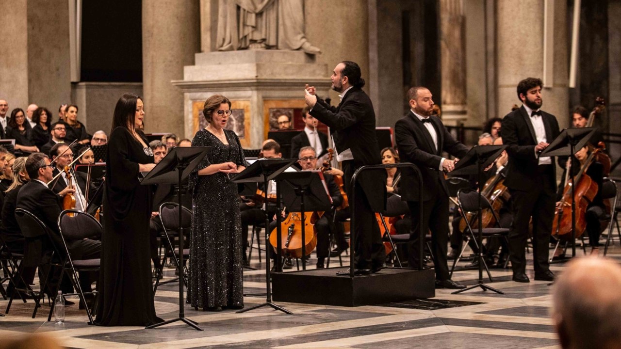 Orchestra e coro della Fondazione Arena di Verona in concerto nella basilica di San Paolo Fuori le Mura
