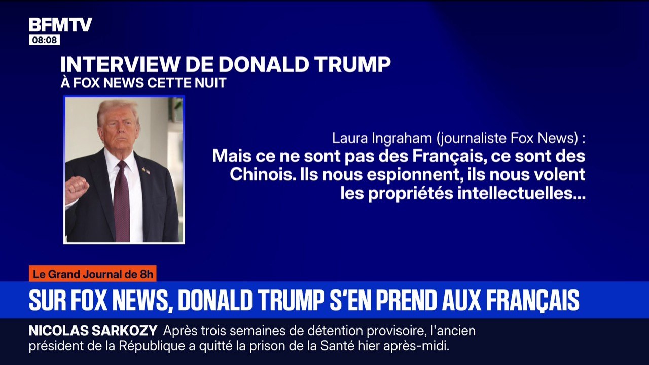 Accueil des étudiants étrangers aux États-Unis: "Nous avons eu beaucoup de problèmes avec les Français", déclare Donald Trump sur Fox News
