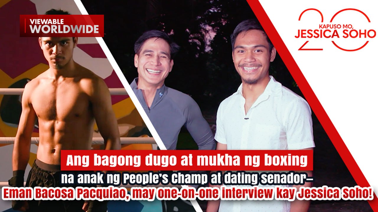 One-on-one interview kay Eman Bacosa Pacquiao ni Jessica Soho | Kapuso Mo, Jessica Soho